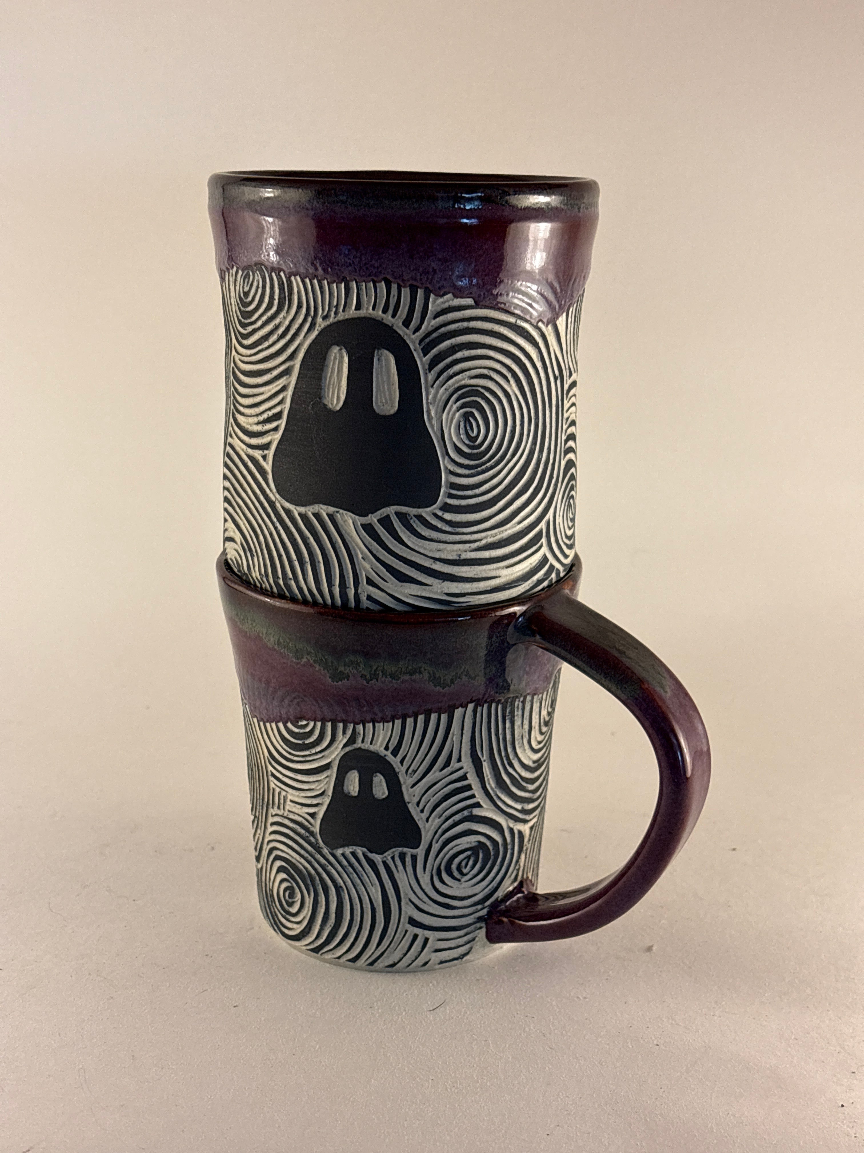 Hand-Carved Gothic Mugs