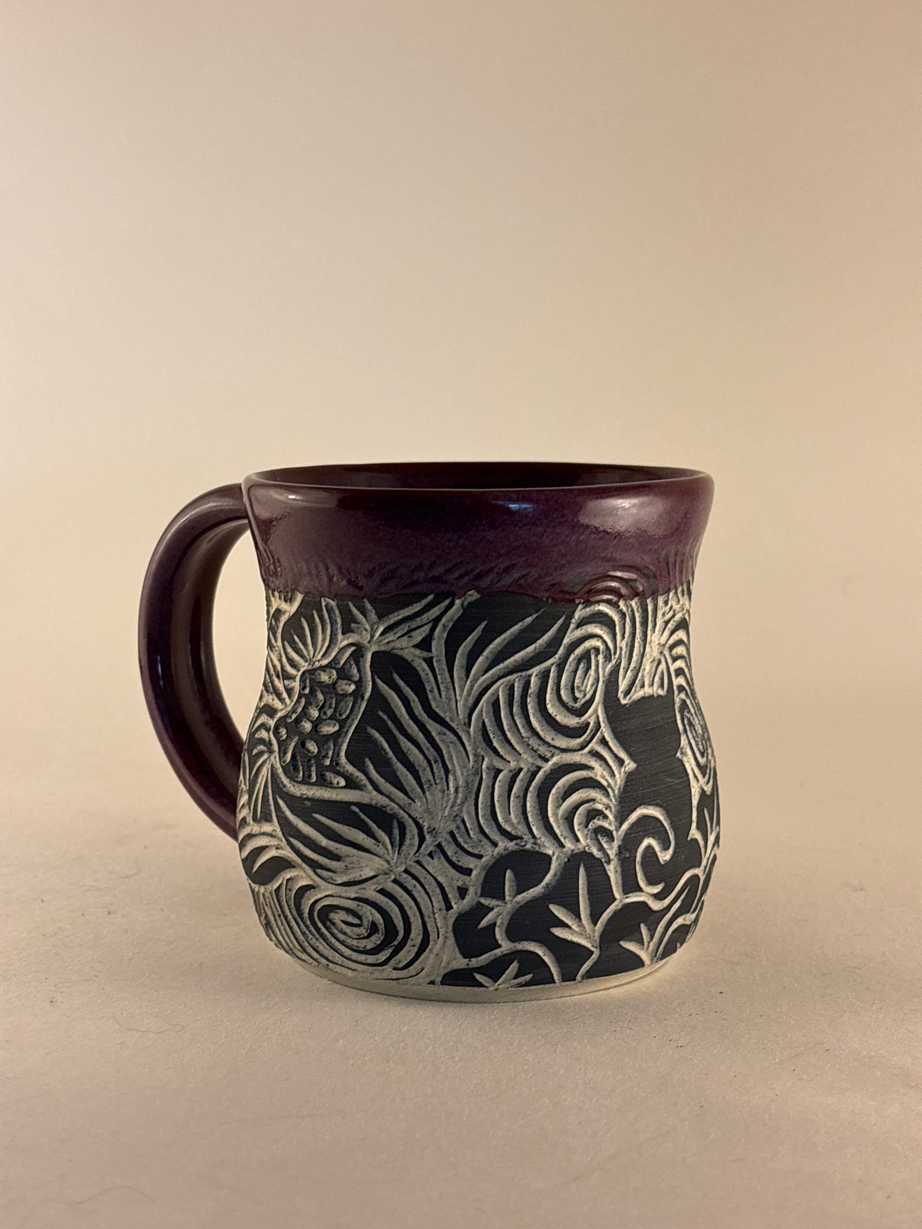 Hand-Carved Gothic Mugs