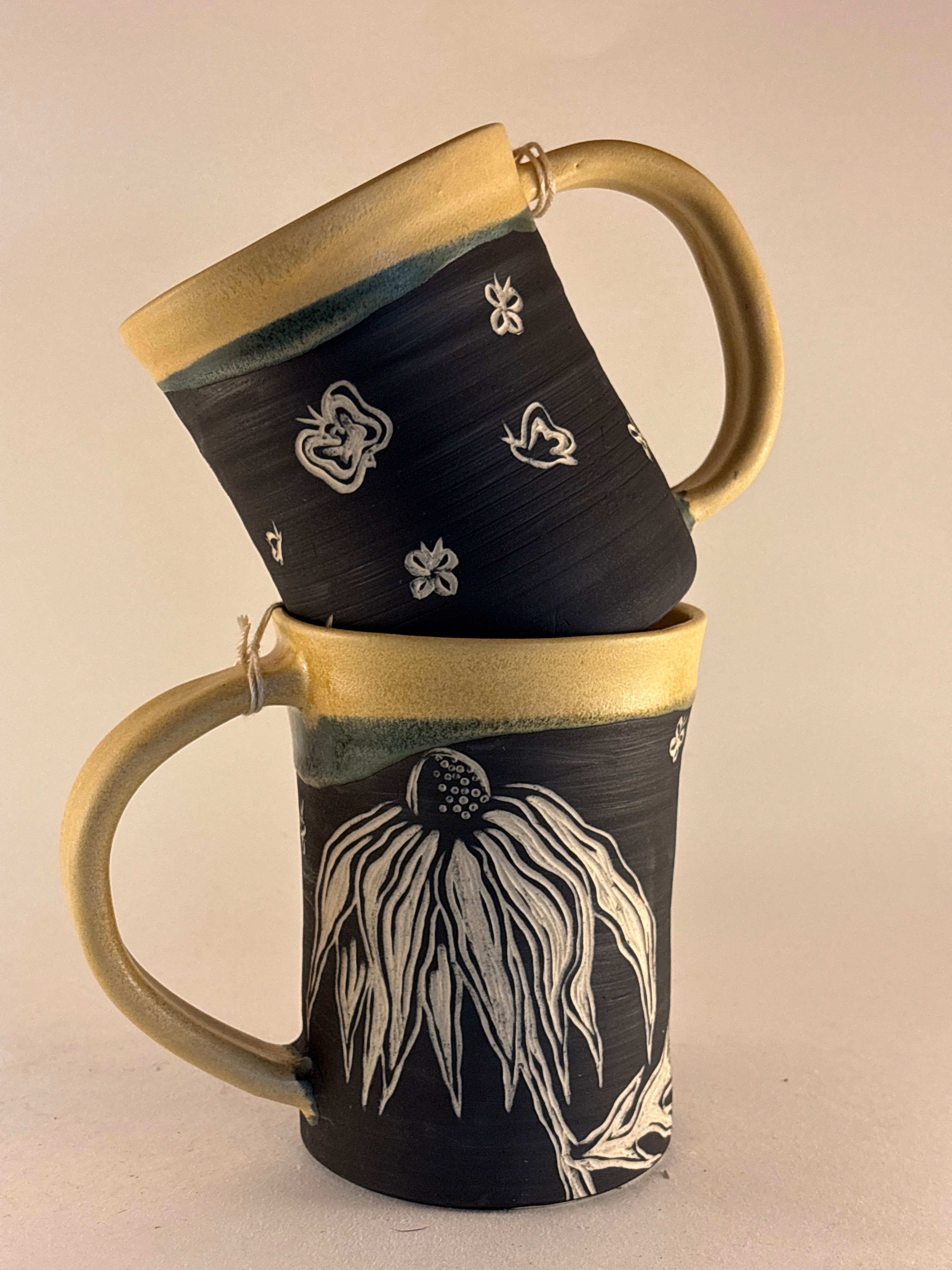 Hand-Carved Gothic Mugs