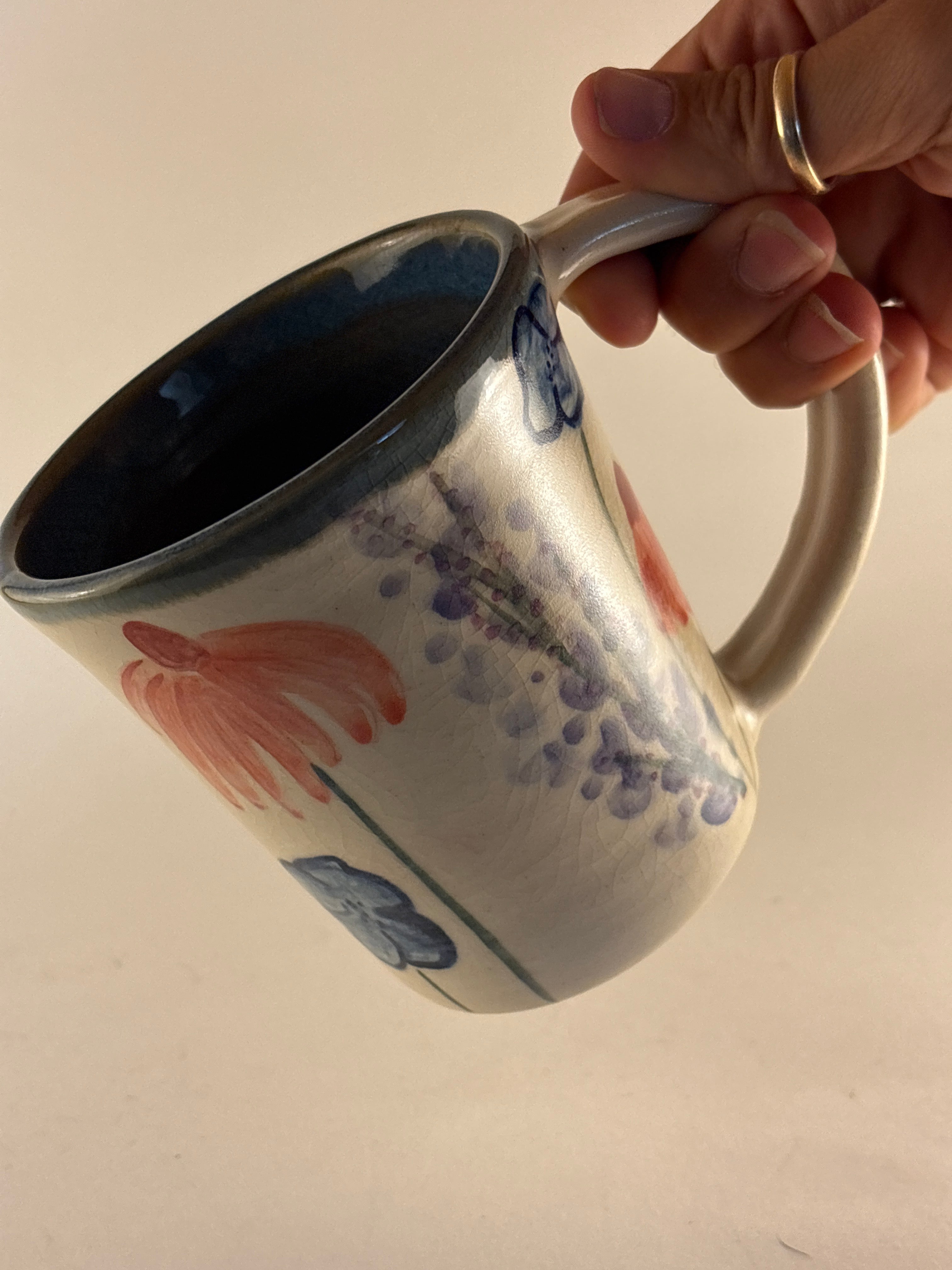 Hand-painted Watercolor Wildflower Mugs & Cups