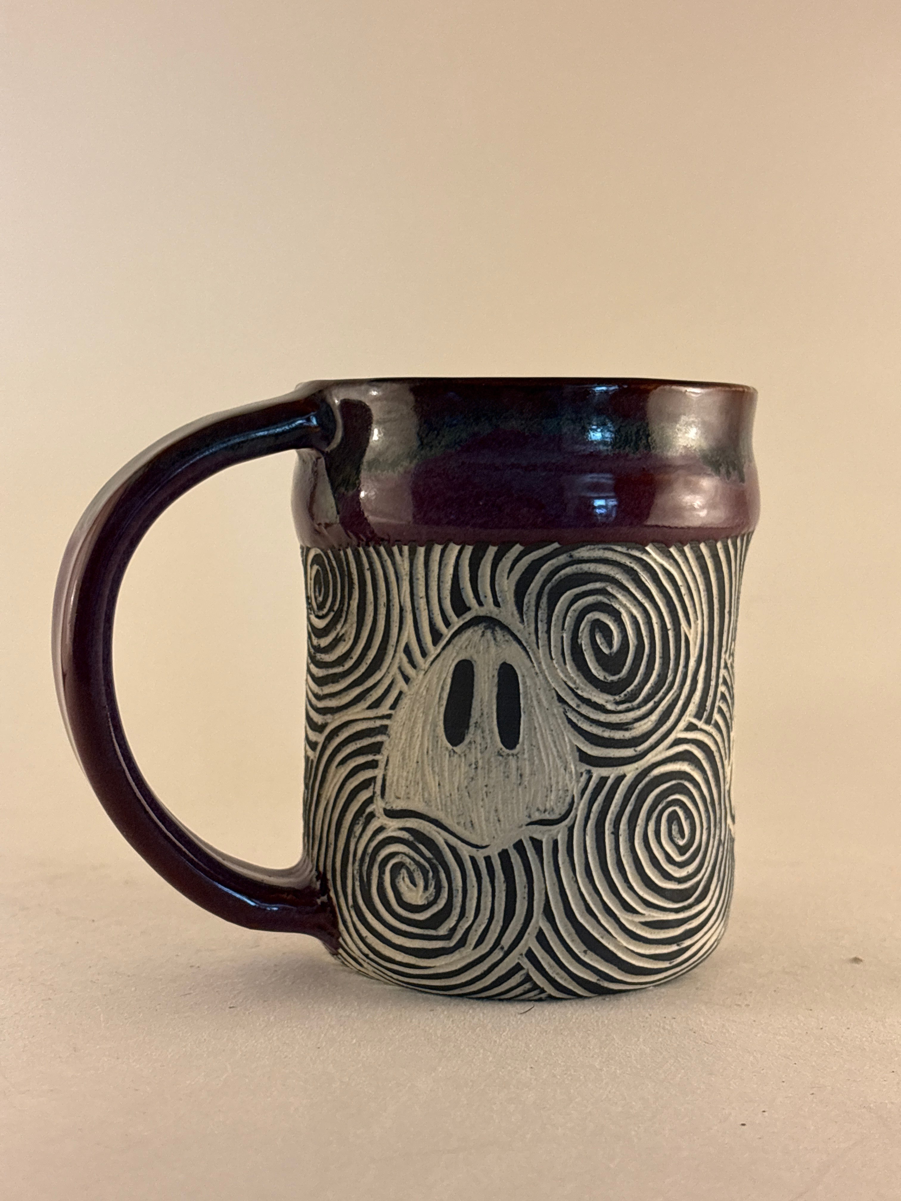 Hand-Carved Gothic Mugs