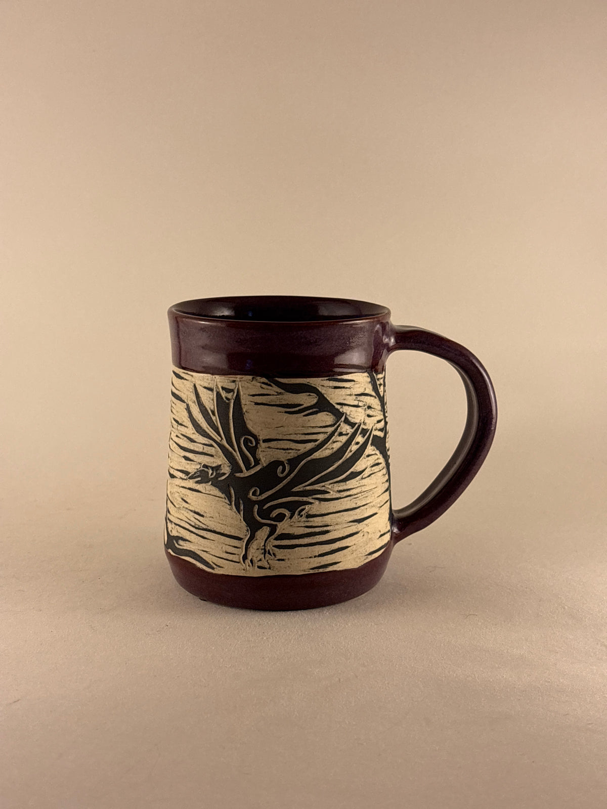 Hand-Carved Gothic Mugs