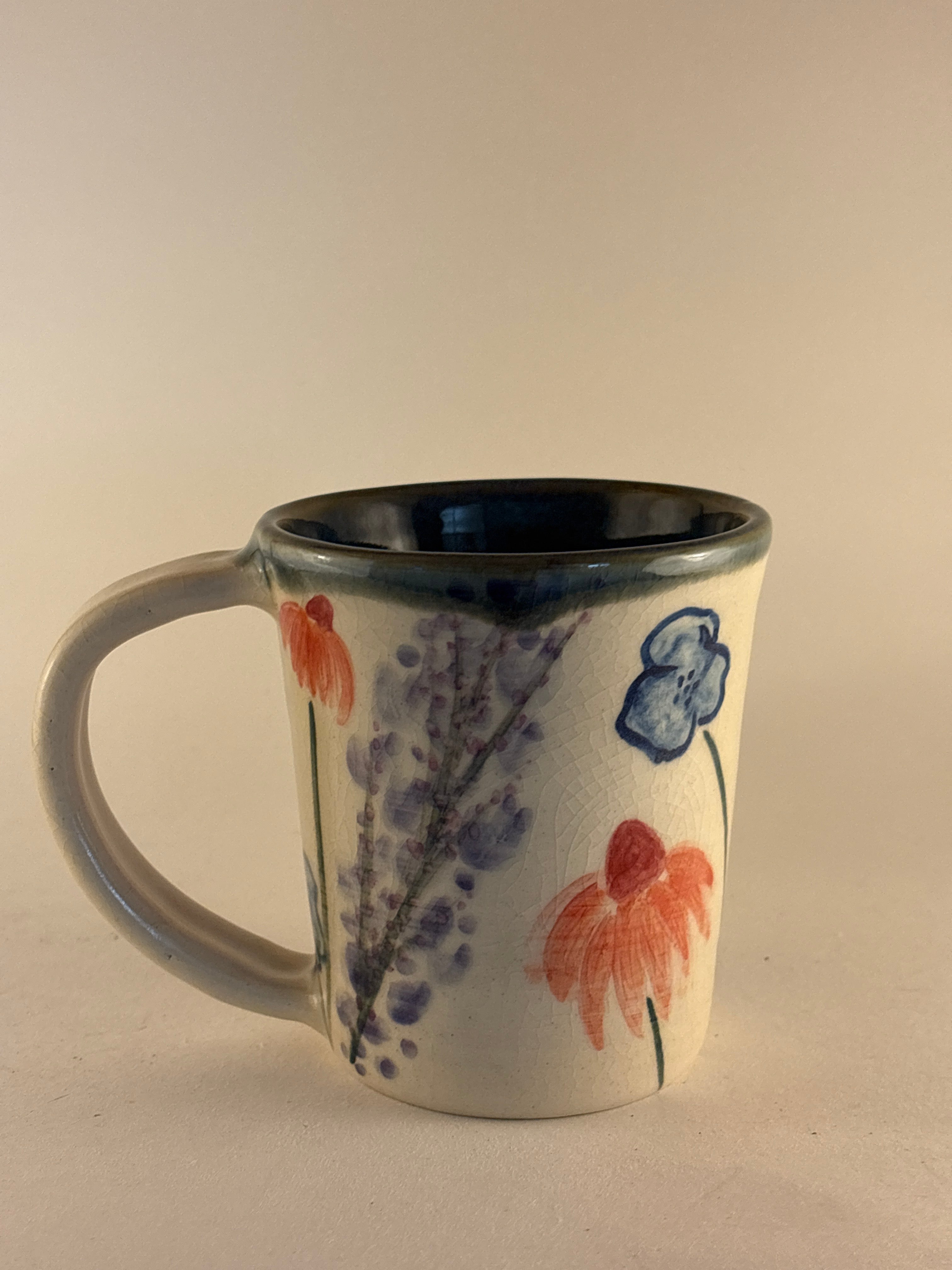 Hand-painted Watercolor Wildflower Mugs & Cups