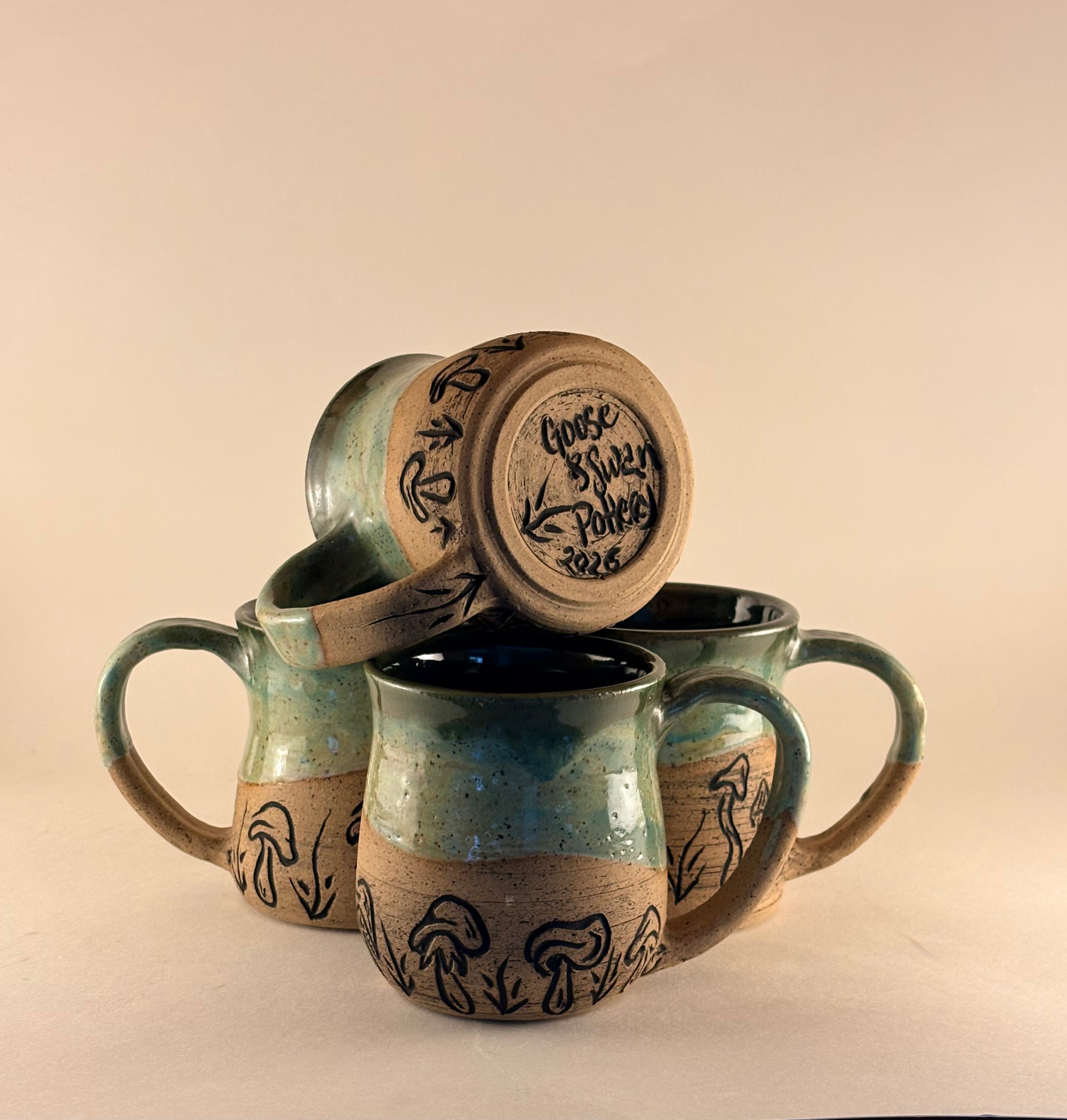 Dancing Mushrooms Mugs