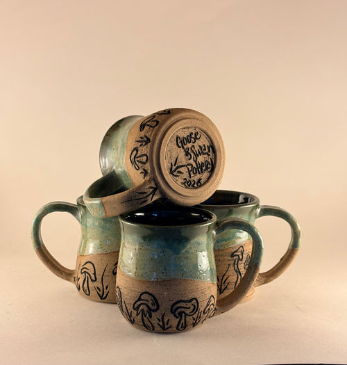 Dancing Mushrooms Mugs