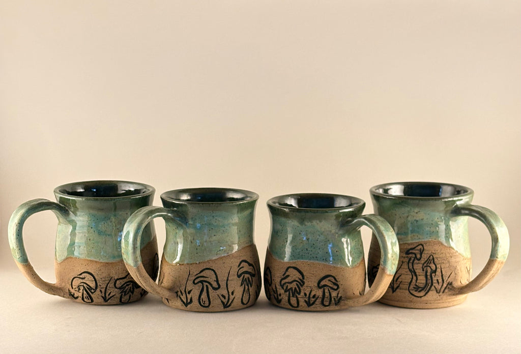 Dancing Mushrooms Mugs