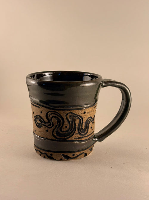 Hand-Carved Gothic Mugs