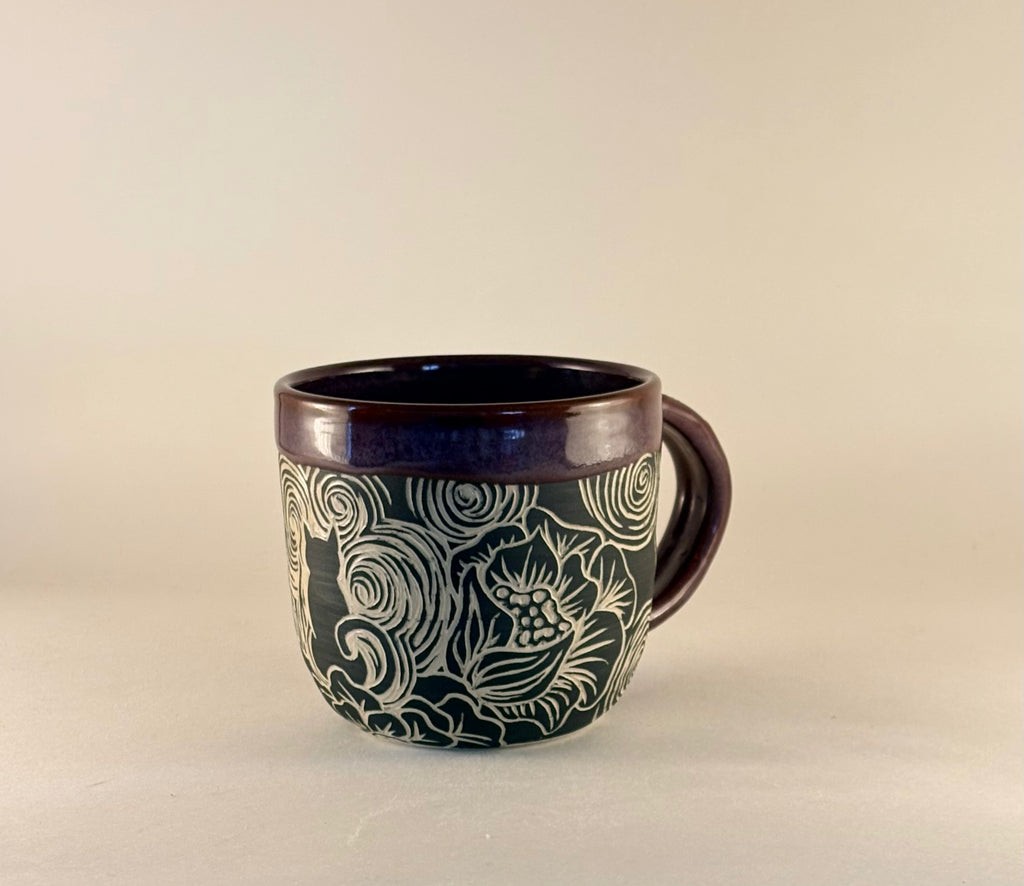 Hand-Carved Gothic Mugs