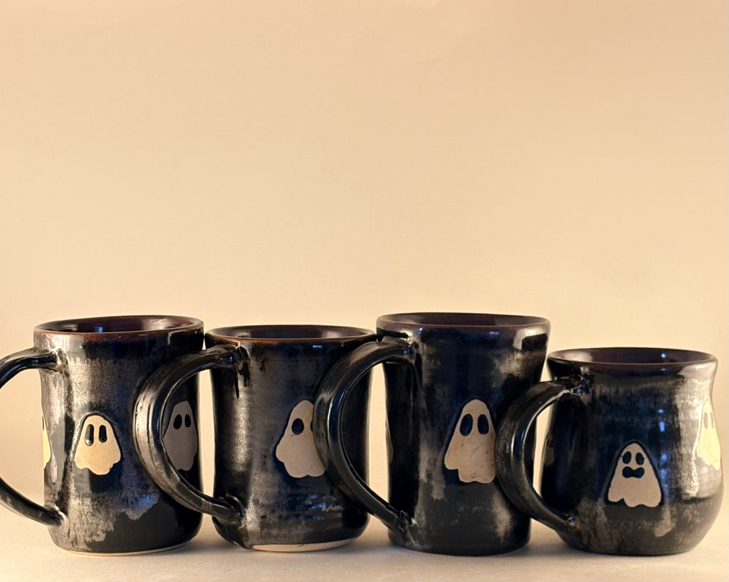 Shiny Black Ghost Mug
