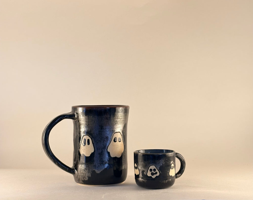 Shiny Black Ghost Mug
