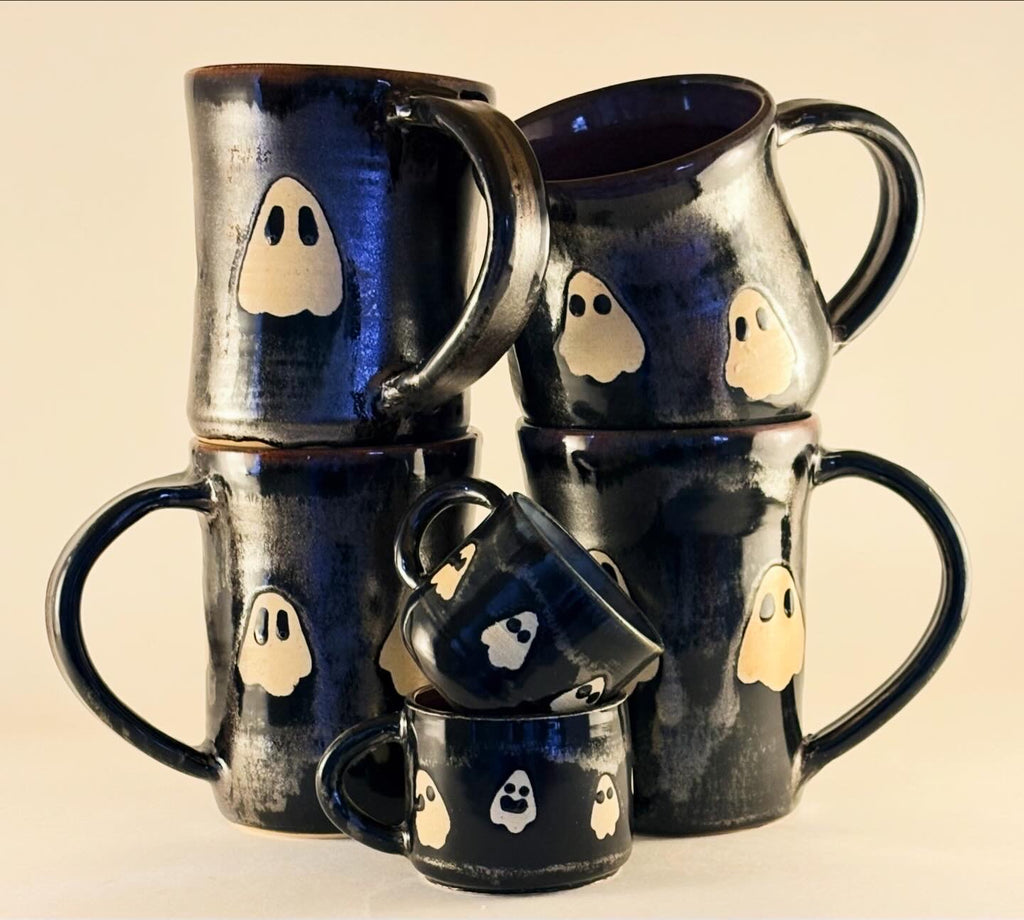 Shiny Black Ghost Mug